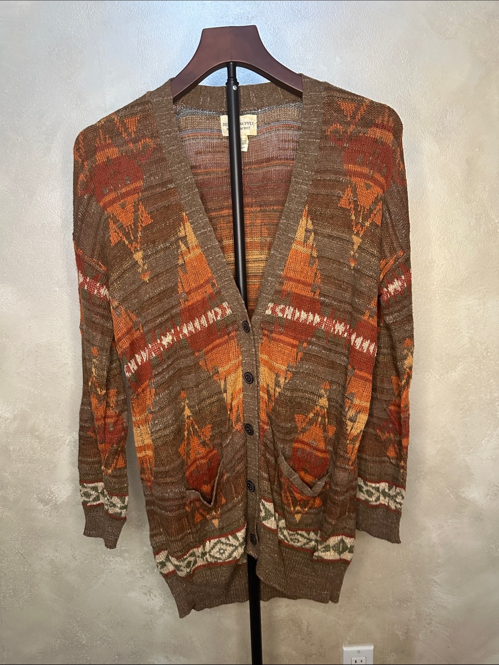 Denim & Supply Ralph Lauren Southwestern Aztec Cardigan sz M